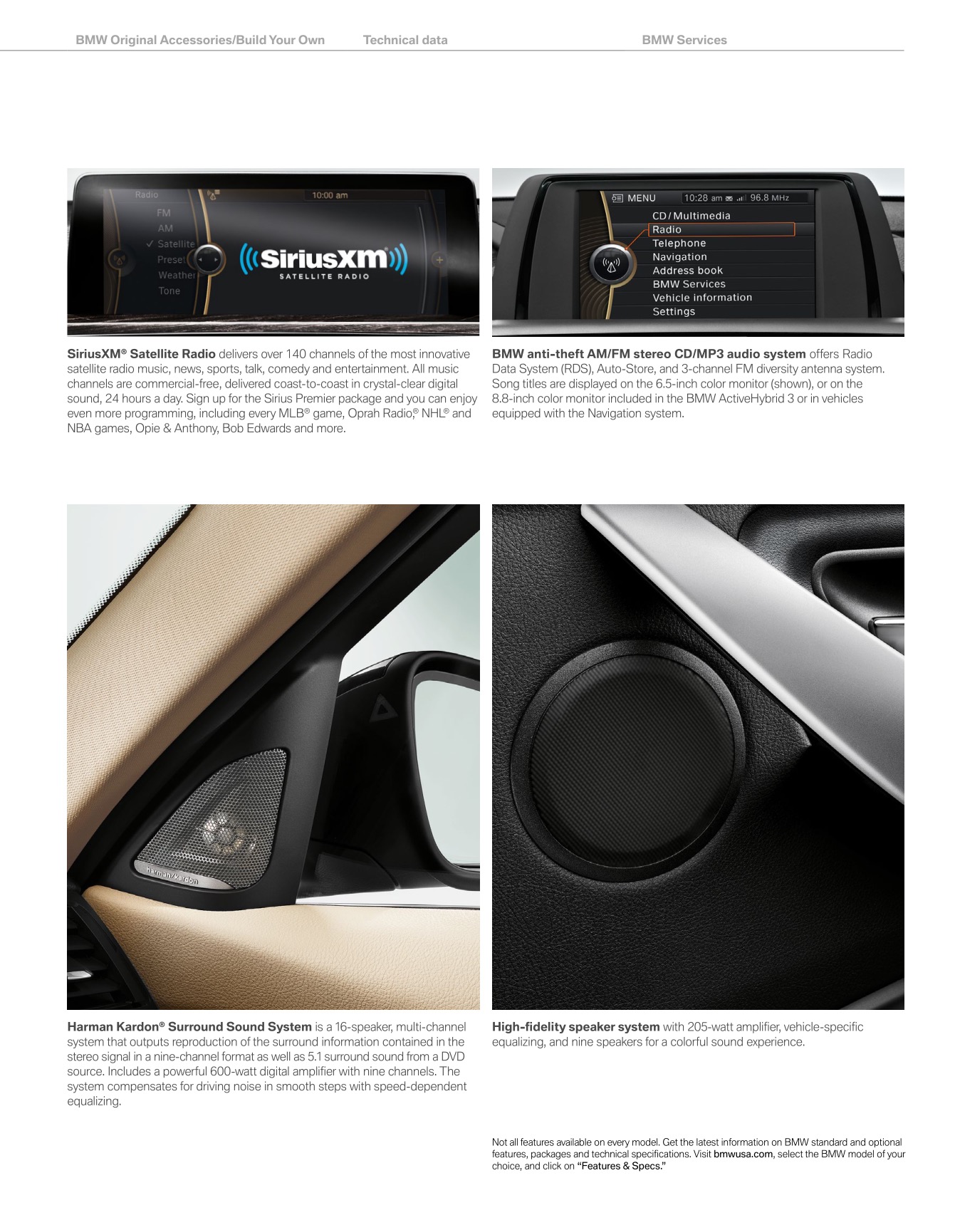 2014 BMW 3-Series Sedan Brochure Page 59